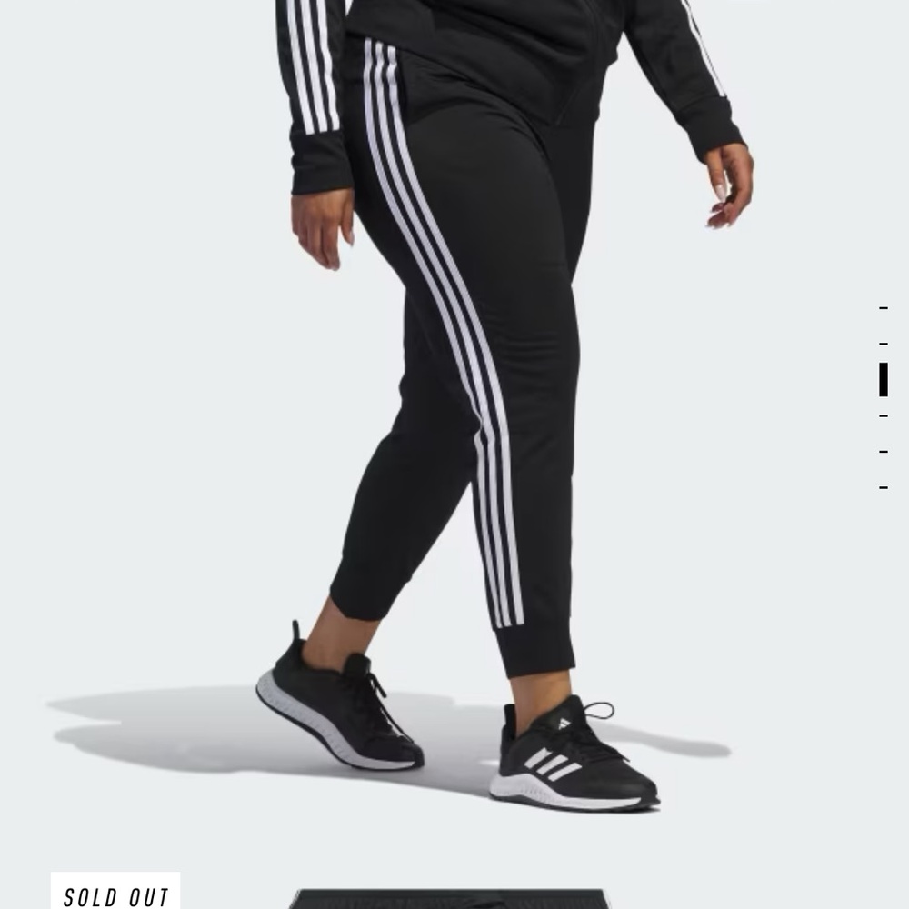 adidas NWT 4X PLUS SIZE WARM-UP SLIM TAPERED 3-STRIPES TRACK PANTS